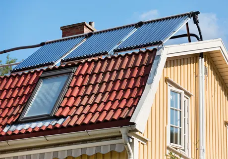 Solceller på tak